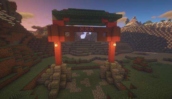 How to make simple Chinese-style architecture in Minecraft