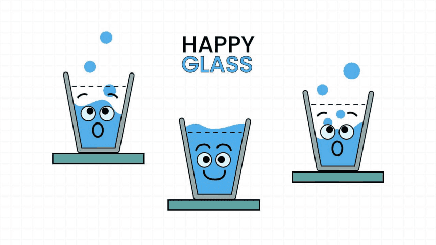 A great way to pass the time and exercise your brain in Happy Glass